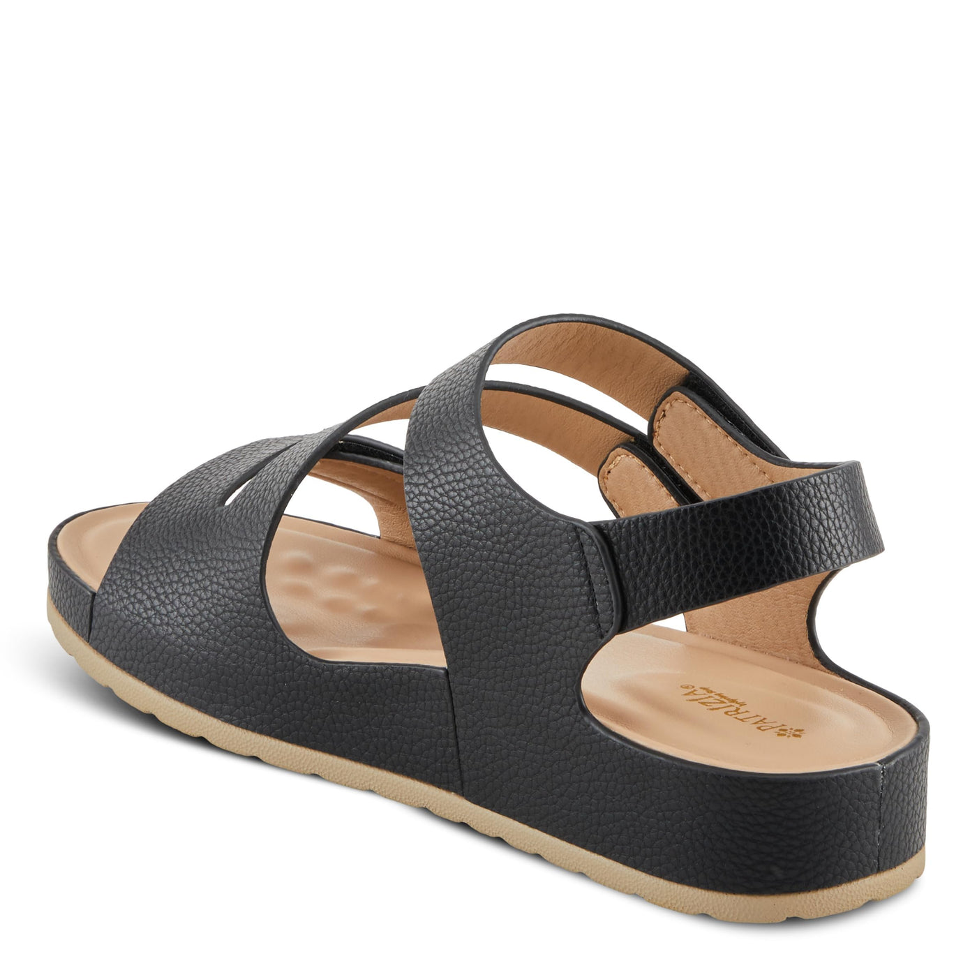 PATRIZIA Women's AREZA Asymmetrical Slingback Flat Sandals Beige EU 42 / US 10.5-11