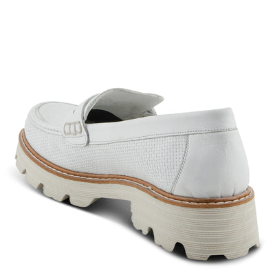 Spring Step Lexington Women's Lugged Loafers with Soft Leathers and Penny Keeper Detail White EU 39 / US 8.5