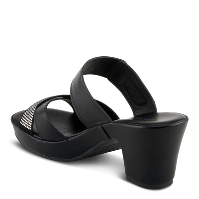 PATRIZIA Women's SCALAN Crystal-Adoed Slide Sandals Black EU 40 / US 9