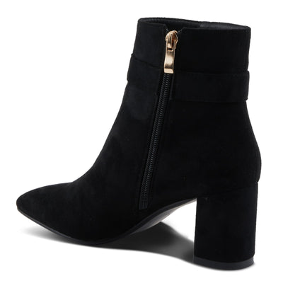 PATRIZIA Women's Tanwyn Classical Boots with Jeweled Ornament and Chunky Heels Black EU 41 / US 9.5-10