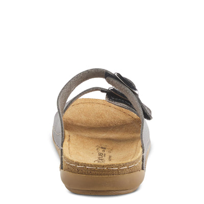 Flexus Women's Abbas Slide Sandal Pewter EU 37 / US 6.5-7