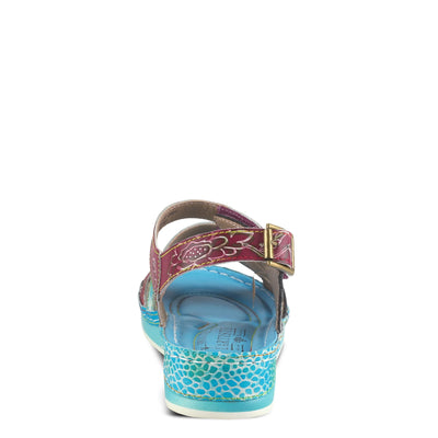 L�Artiste by Spring Step Women's Sumacah-aqm Slide Sandal, Aqua, 40 EU/9 M US