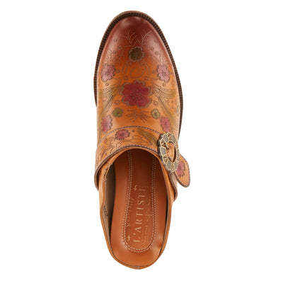 Spring Step L'Artiste Women's Zoozi Leather Mule Camel EU 37 / US 6.5-7