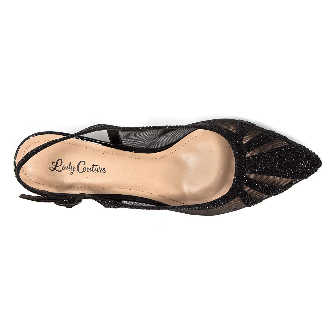 Ninety Union Macy Rhinestone Trimmed Sling Back, Black, 7