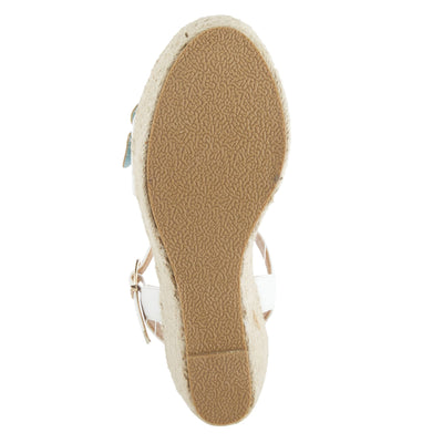PATRIZIA Women's Flyaway Wedge Sandal White EU 38 / US 7.5-8
