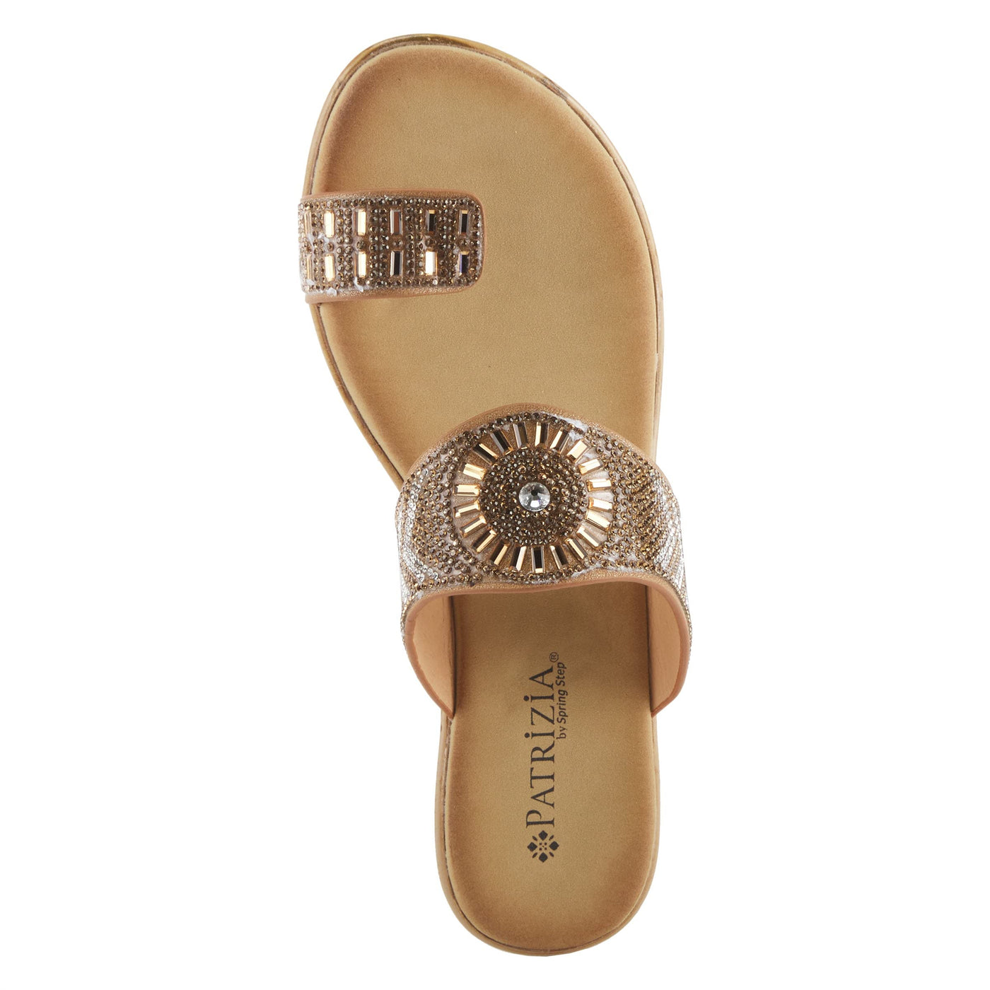 PATRIZIA Women's Geminata Slide Wedge Sandal Tan EU 38 / US 7.5-8