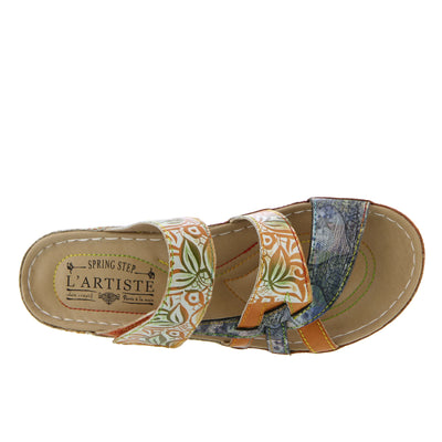 Spring Step L'Artiste Women's Caiman Slide Sandal Camel Multi EU 35 / US 5