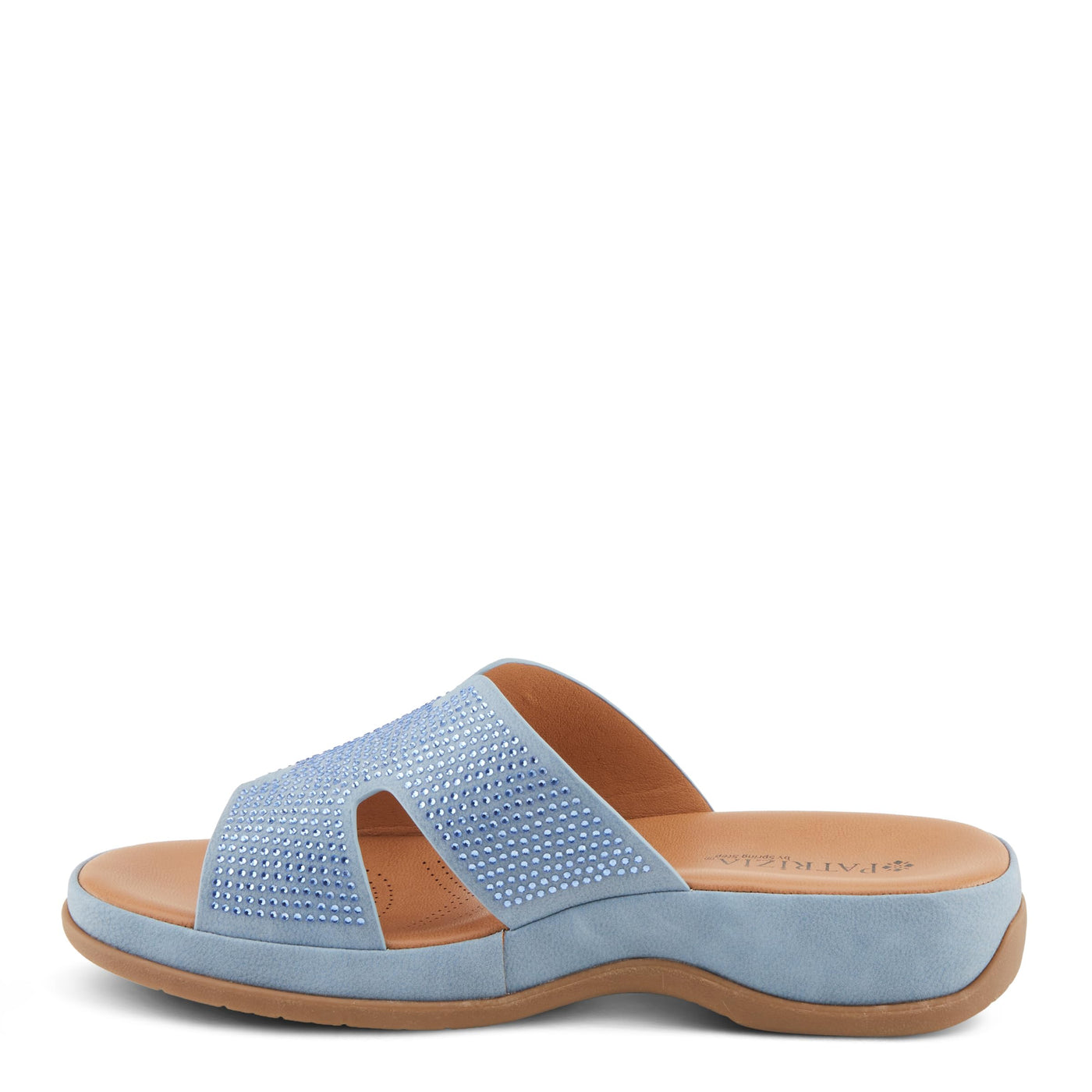 PATRIZIA Women's ENDLESS Crystal Platform Sandals Light Blue EU 38 / US 7.5-8