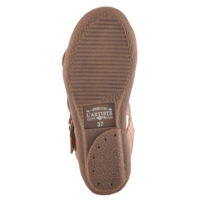 L'Artiste by Spring Step Women's Aymee Sandal, Mango Multi, 7.5-8
