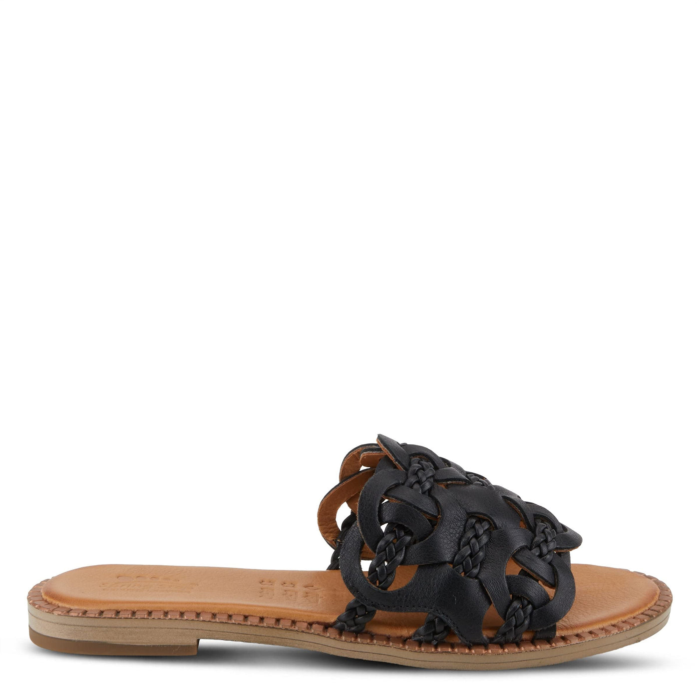 Spring Step Women's Alysia Slide Sandal Black EU 38 / US 7.5-8