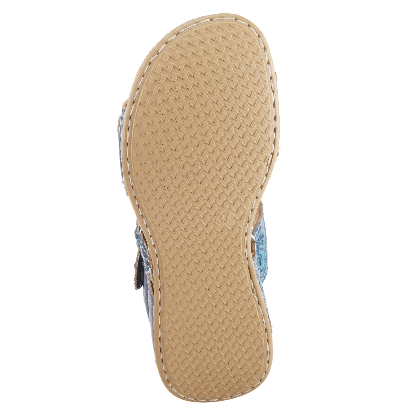Spring Step L'Artiste Women's Astra Slide Sandal Blue EU 37 / US 6.5-7