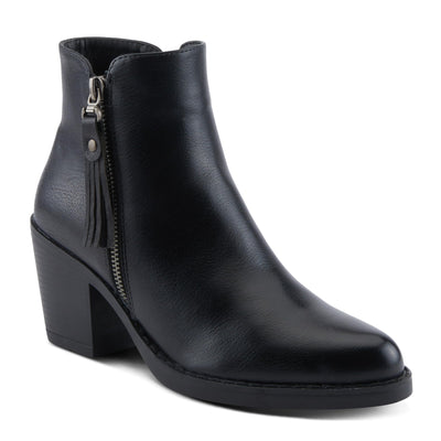 PATRIZIA Women's ALRK Heeled Booties with Fringe Tassels, Zipper Closure, and Western-Inspired Design Black EU 40 / US 9
