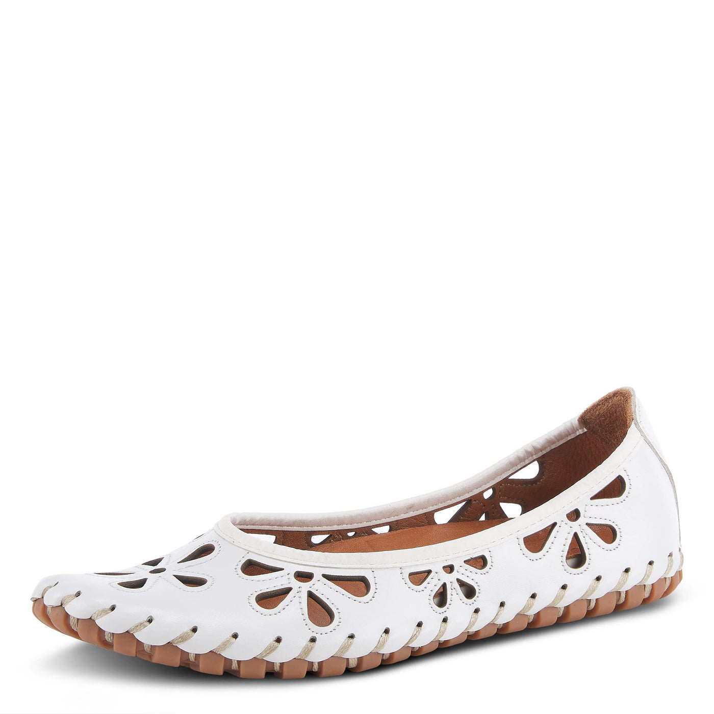 Spring Step Women's Rayely Ballerina White EU 44 / US 12.5-13