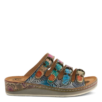 L'Artiste by Spring Step Women's Bellini Sandal, Grey Multi, 9.5-10