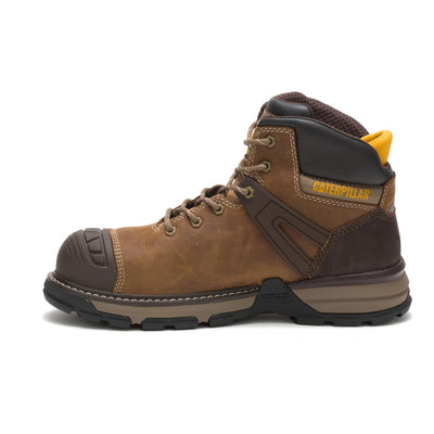 Men's Caterpillar, Excavator Superlite Nano Toe Work Boot Dark Beige 8 M