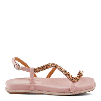 PATRIZIA Women's SHINYQUEEN Flat Sandals Tan EU 38 / US 7.5-8
