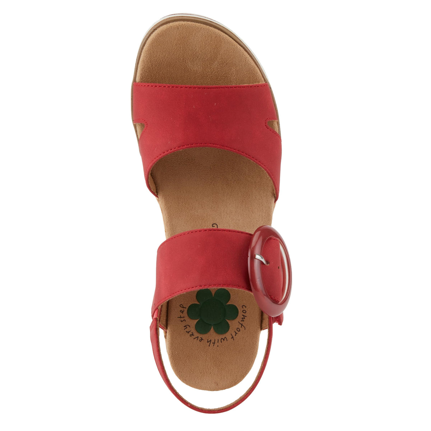Spring Step Women's Loriya Slingback Wedge Sandal Red EU 42 / US 10.5-11