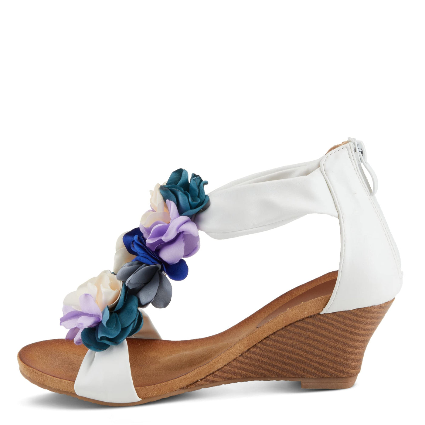 PATRIZIA Women's Begonia Wedge Sandal White Multi EU 36 / US 5.5-6