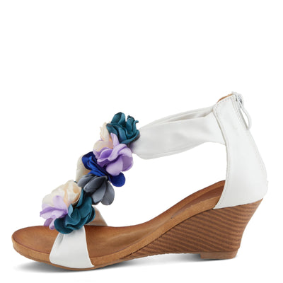 PATRIZIA Women's Begonia Wedge Sandal White Multi EU 36 / US 5.5-6