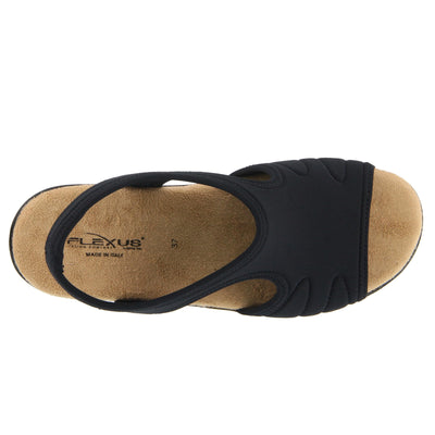 Spring Step Women's Nyaman Sandal, Black, 5.5-6