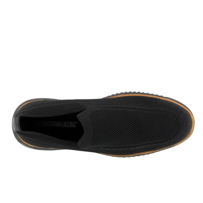 Spring Step Anders Mens Slip-On Shoes - Comfortable Loafer Shoes with Full Length Insole - Lightweight Casual Loafers for Men - Black EU 44 / US 10.5-11