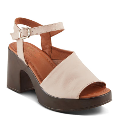 Spring Step CELLO Women's Block Heels with Asymmetrical Upper and Buttery Leather