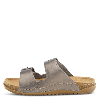 Flexus Women's Abbas Slide Sandal Pewter EU 37 / US 6.5-7