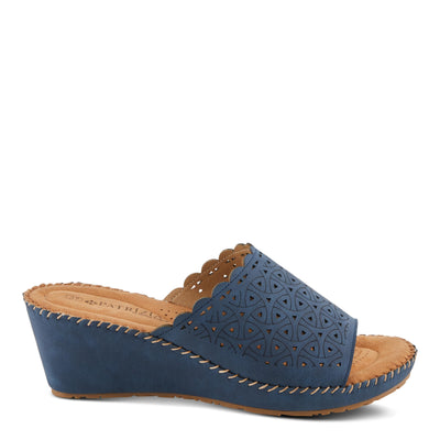 PATRIZIA Women's CHANDELLA Slide Wedge Sandals Blue EU 41 / US 9.5-10