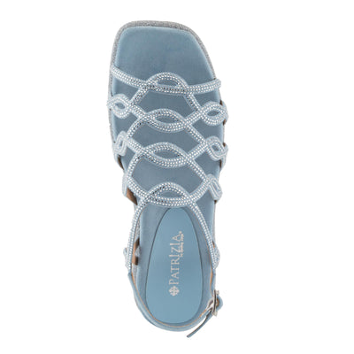 PATRIZIA Women's GLAMGLOSS Flat Sandals Light Blue EU 37 / US 6.5-7