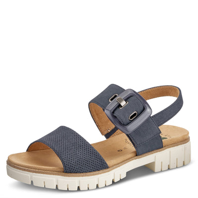 Spring Step Women's Bodonia Slingback Wedge Sandal Navy EU 42 / US 10.5-11