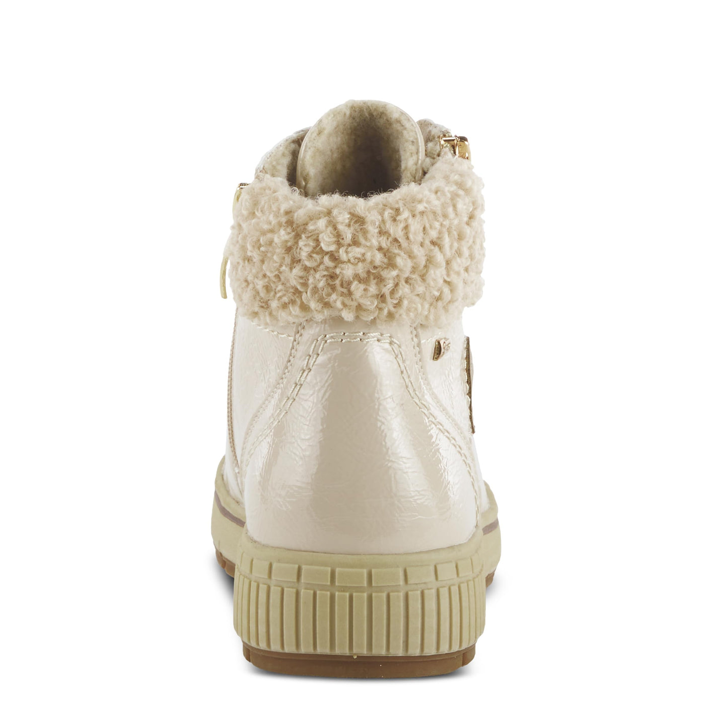 Spring Step Women's Alps Lace-Up Sneaker Beige Patent EU 40 / US 9