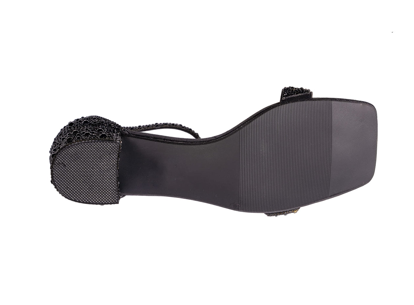 Ninety Union Lady Couture Dazzle 2 Inch Mid Block Heel Rhinestone Sandal