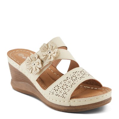 PATRIZIA Women's LOLLY Slide Wedge Sandals Bone EU 38 / US 7.5-8