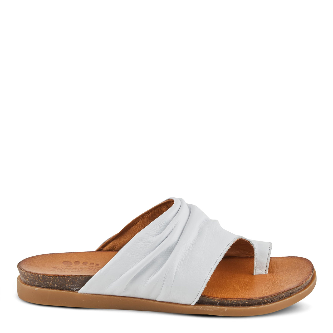 Spring Step Women's Bates Sandal, White, 5.5-6