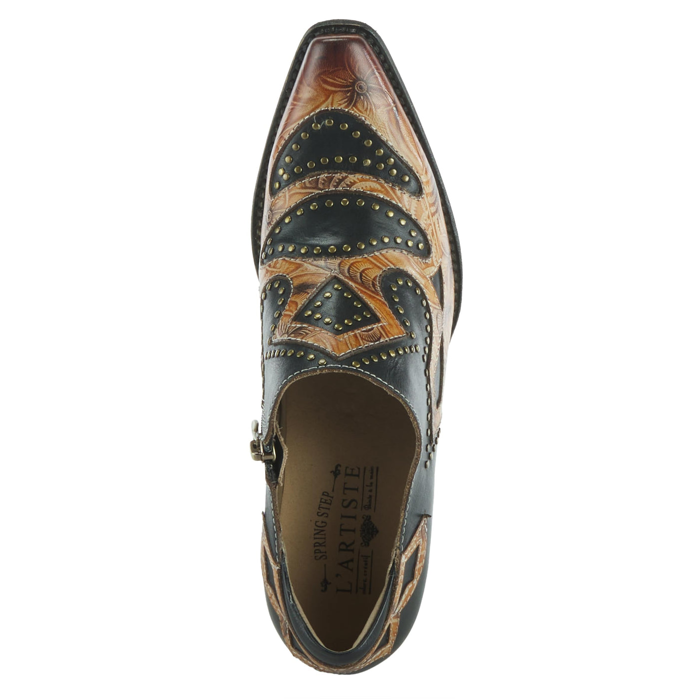 Spring Step L'Artiste Women's Zappa Leather Shootie Black Multi EU 39 / US 8.5