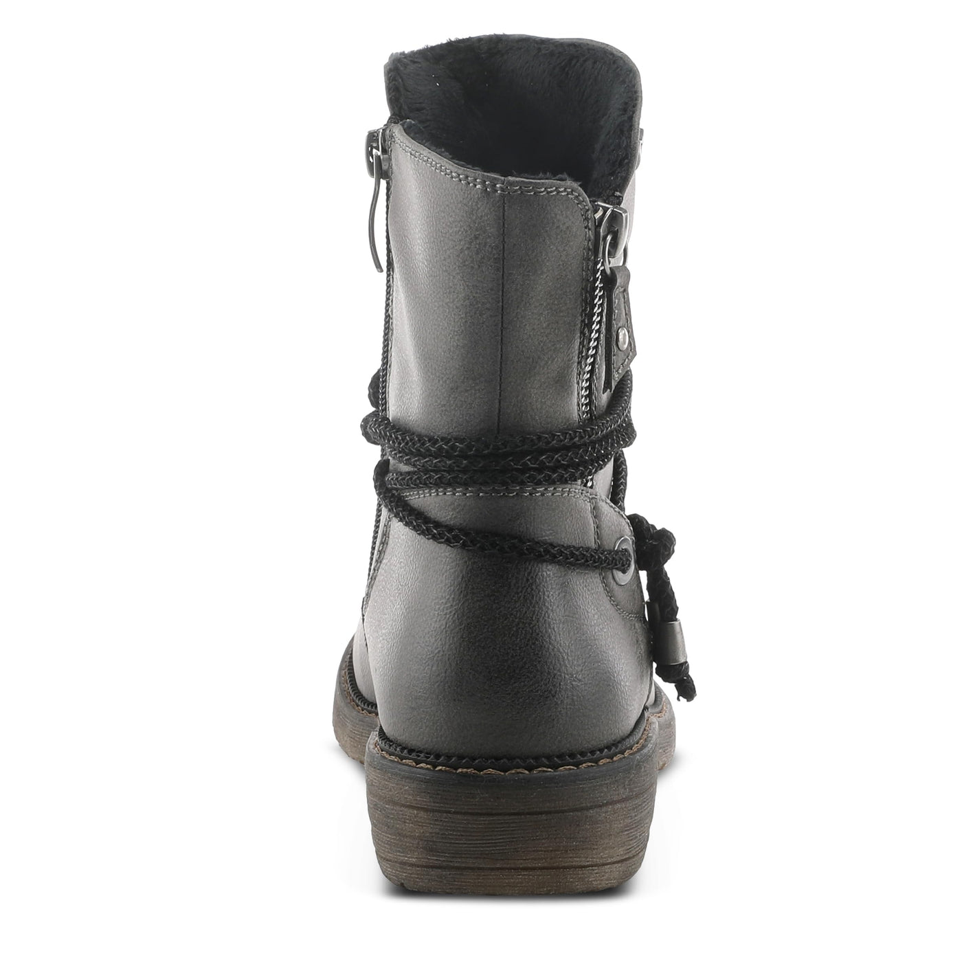 Spring Step Relife Kathie Mid-Calf Boots for Women - Waterproof Ladies Boots With Zipper Closure - Western Low Heel Ankle Boots for Women - Grey EU 37 / US 6.5-7