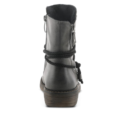 Spring Step Relife Kathie Mid-Calf Boots for Women - Waterproof Ladies Boots With Zipper Closure - Western Low Heel Ankle Boots for Women - Grey EU 37 / US 6.5-7