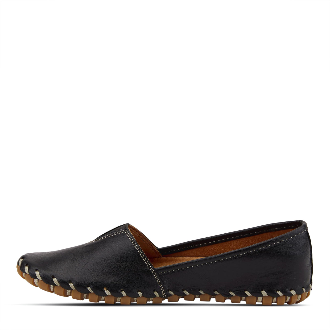 Spring Step Kathaleta Shoes for Women - Ladies Slip-On Shoes with Rubber Outsole - Comfortable Leather Shoes for Womens - Black EU 42 / US 10.5-11