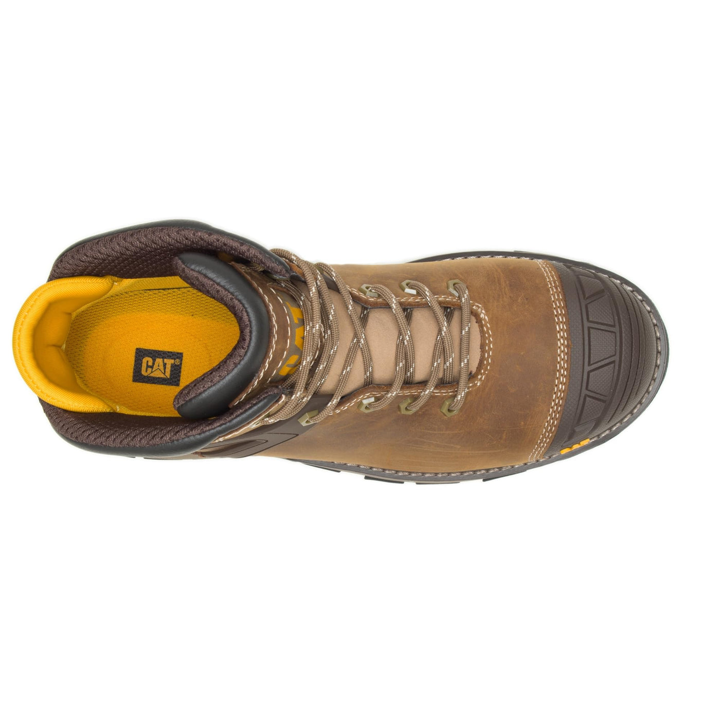 Men's Caterpillar, Excavator Superlite Nano Toe Work Boot Dark Beige 8 M
