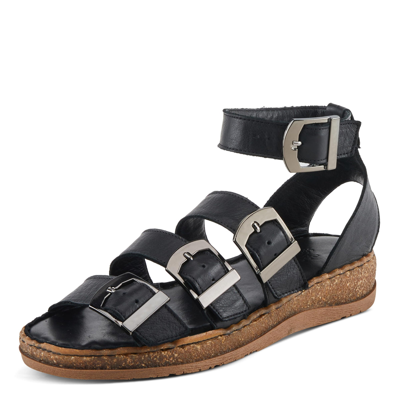Spring Step Women's Alexcia Sandal, Black, 8.5