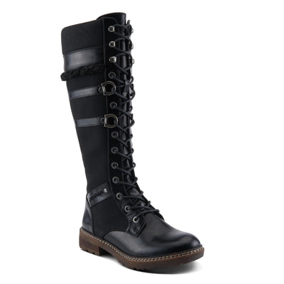 PATRIZIA Women's ALGERON Tall Boots with Sleek Design, Decorative Details, and Comfortable Fit Black EU 42 / US 10.5-11
