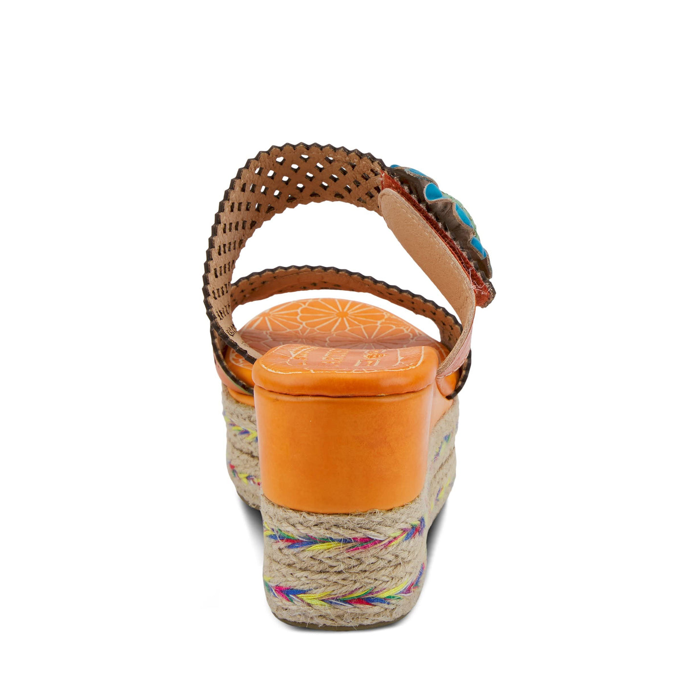 L'Artiste by Spring Step Virgie Orange Multi Leather 38 (US Women's 7.5-8) M