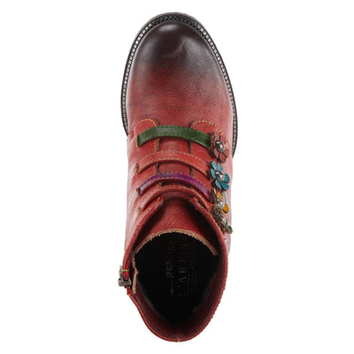 Spring Step L'Artiste Women's Maleeka Leather Mid Calf Boot Red Multi EU 42 / US 10.5-11