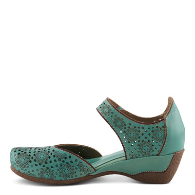 Spring Step L'Artiste Women's Americana Wedge Mary Jane Shoe Sky Blue EU 38 / US 7.5-8