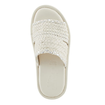 Spring Step FINNEGAN Women's Braided Platform Sandals with Boho Flair Ivory EU 42 / US 10.5-11