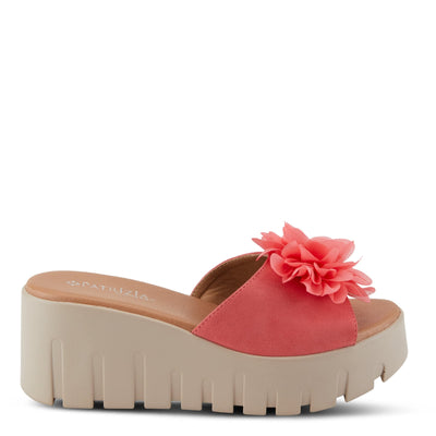 PATRIZIA Women's Mumsie Wedge Sandal Dark Pink EU 37 / US 6.5-7