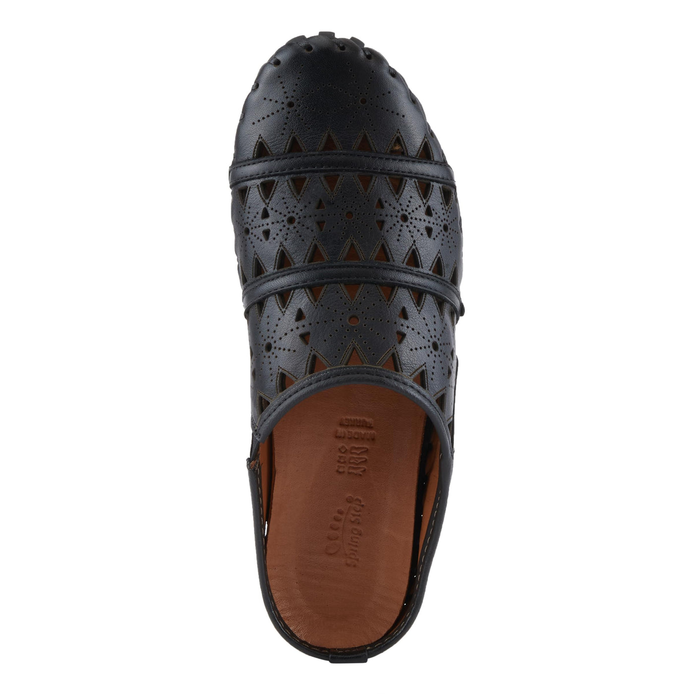 Spring Step Fusalide Slip-On Shoes for Womens - Comfortable Slip-On Shoes with Rubber Outsole - Casual Leather Clogs for Women - Black EU 37 / US 6.5-7