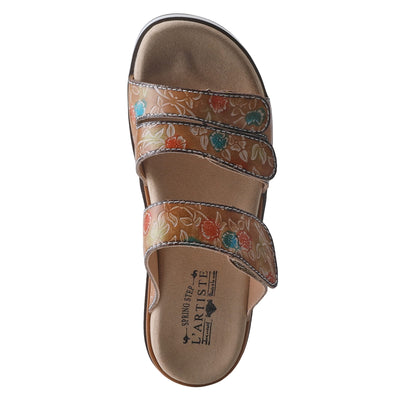 Spring Step L'Artiste Women's Dearest Slide Sandal Beige Multi EU 36 / US 5.5-6