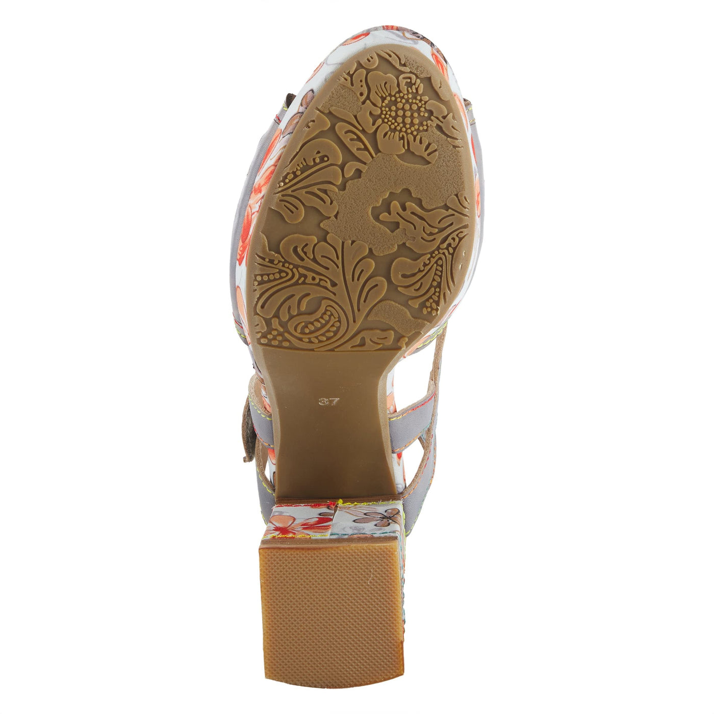 Spring Step L'Artiste Women's Avantgarde Back Strap High Heel Sandal Grey Multi EU 41 / US 9.5-10