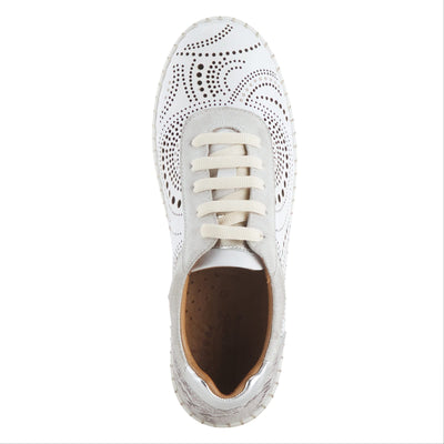Spring Step Women's Jumilla Lace-Up Shoe White EU 39 / US 8.5